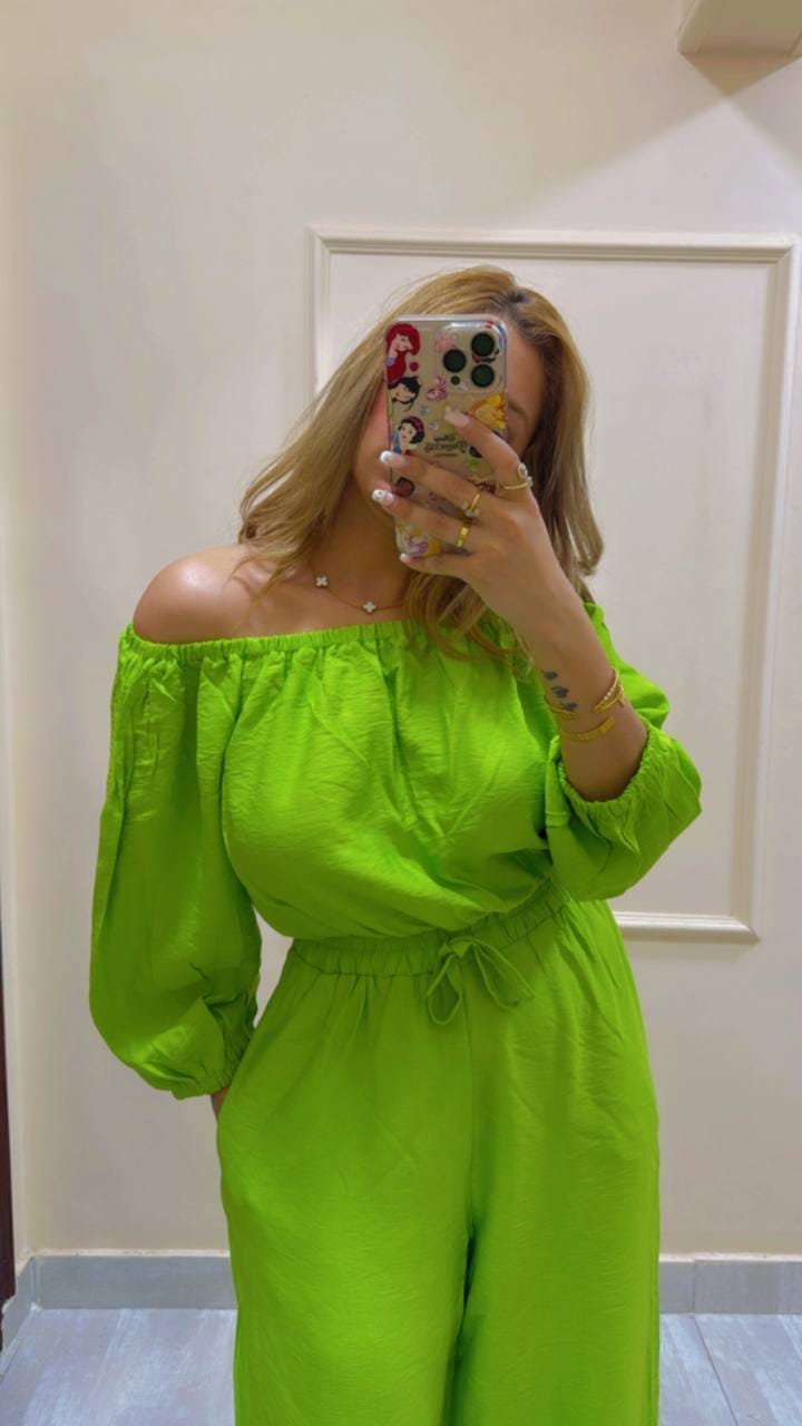 سوت كتان شولدر وبنطلون
